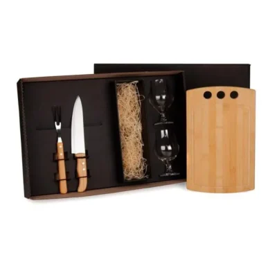 Kit Churrasco e Cerveja - 5 pçs - Não Acompanha Garrafa personalizada com logo