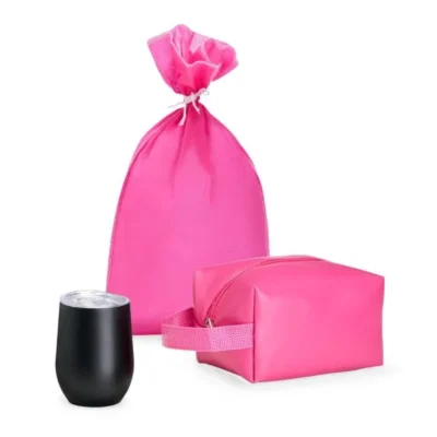 Kit Copo Térmico e Necessaire - 2 pçs personalizado com logo
