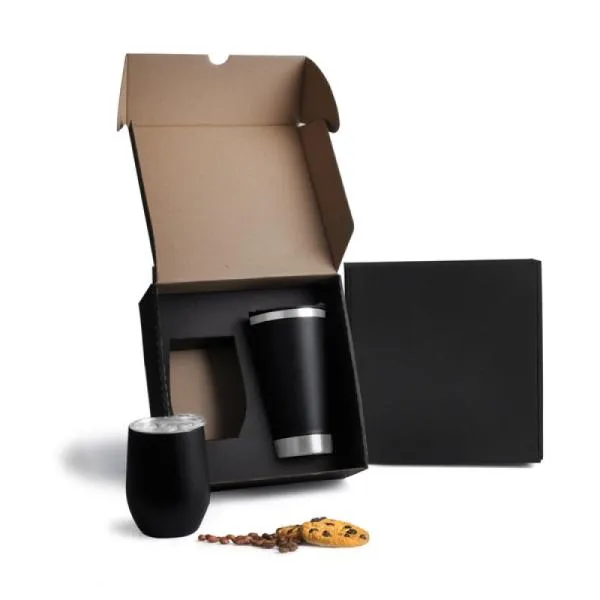 Kit de Copos Térmicos em Aço Inox Kit em Aço personalizado com logo - imagem 2