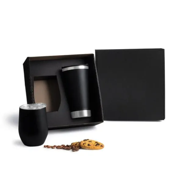 Kit de Copos Térmicos em Aço Inox Kit em Aço personalizado com logo