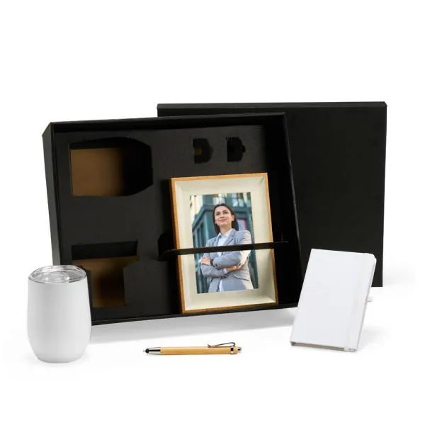 Kit Escritório - 4 por copo térmico branco personalizado com logo - imagem 3