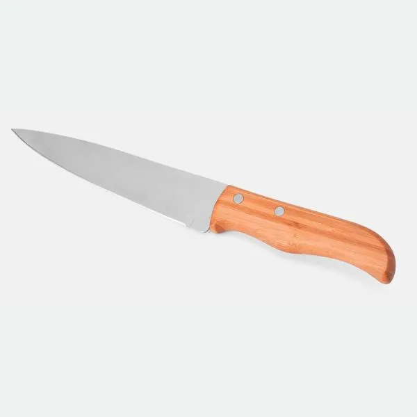 Conjunto de Garfo e Faca Inox e Madeira e Bambu por uma 7” em Bambu e Inox - imagem 3