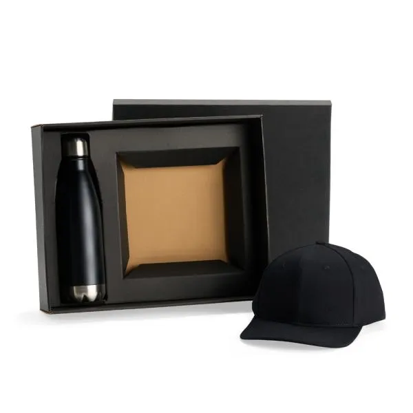 Kit Garrafa e Boné - 2 pçs personalizada com logo - imagem 2