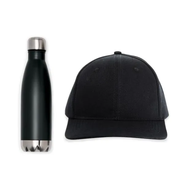 Kit Garrafa e Boné - 2 pçs personalizada com logo - imagem 3