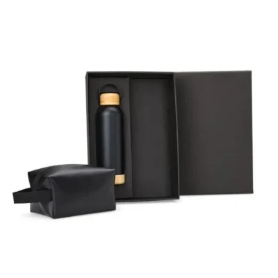 Kit Garrafa e Necessaire - 2 pçs personalizada com logo