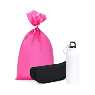 Kit Garrafa e Necessaire - 2 pçs personalizada com logo
