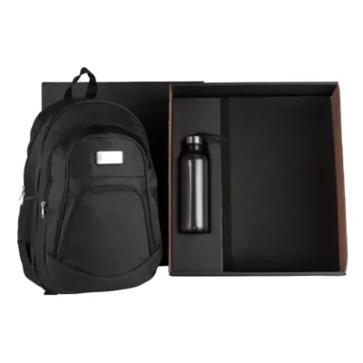 Kit Mochila com Squeeze - 2 pçs personalizada com logo
