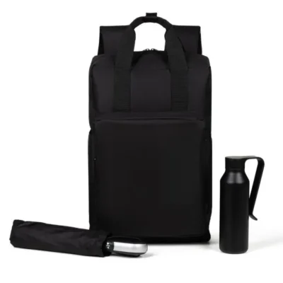 Kit Mochila, Garrafa e Guarda-chuva - 3 pçs personalizada com logo