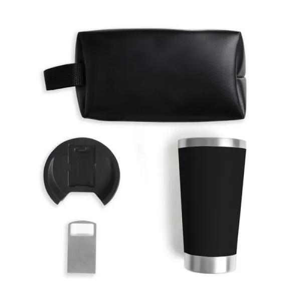 Kit Necessaire e Copo Térmico - 2 personalizada com logo - imagem 2