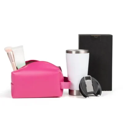 Kit Necessaire e Copo Térmico - 2 pçs personalizada com logo