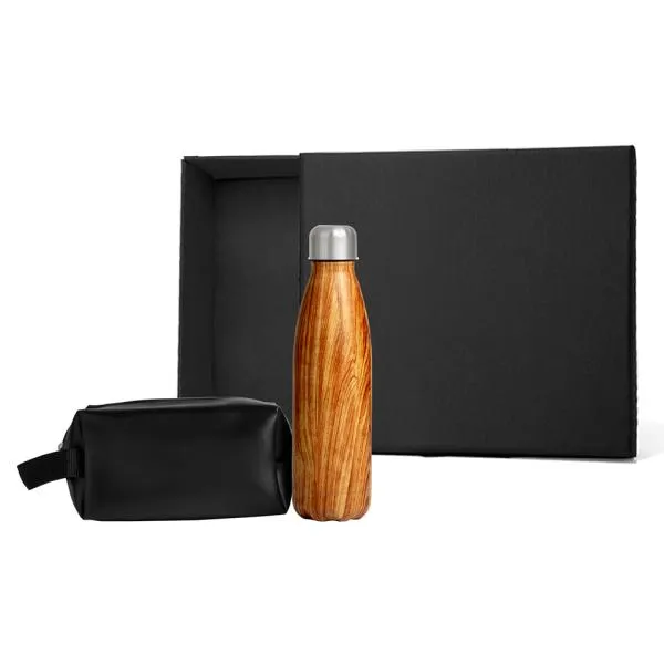 Kit Necessaire e Garrafa - 2 Kit por com alça personalizada com logo