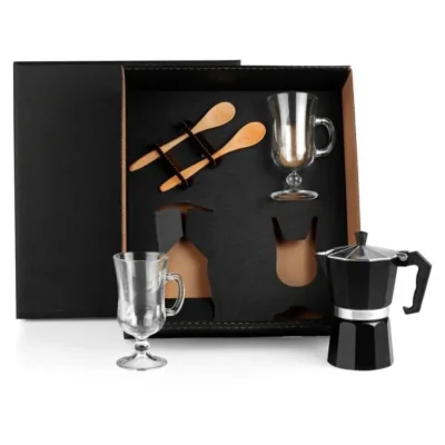 Kit para Café com Cafeteira Italiana - 5 pçs