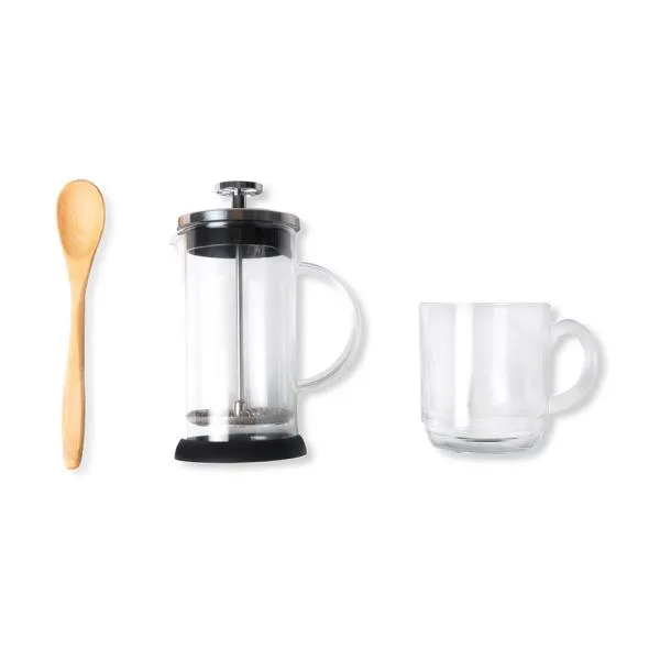 Kit para Café com Prensa Francesa - 3 Cafeteira em vidro - imagem 2