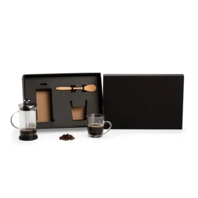 Kit para Café com Prensa Francesa - 3 por cafeteira em vidro