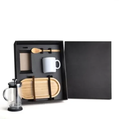 Kit para Café com Prensa Francesa - 4 Cafeteira em vidro