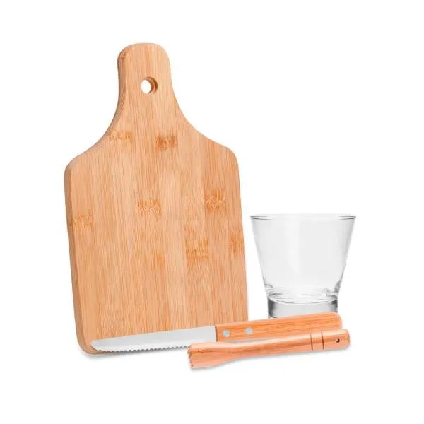 Kit para Caipirinha em Bambu e Madeira Ibiza - 0,35L - 4 pçs - imagem 2