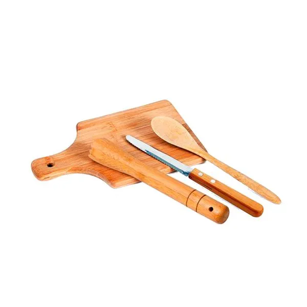 Kit para Caipirinha em Bambu e Madeira Ibiza - 4 pçs - imagem 2