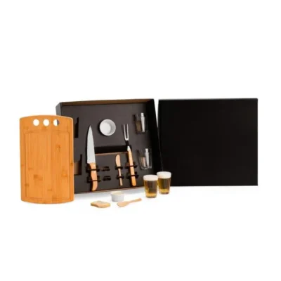 Kit para Churrasco com Copos Americanos - 11 pçs personalizado com logo