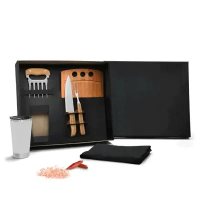 Kit para Churrasco com Copo Térmico - 6 pçs personalizado com logo