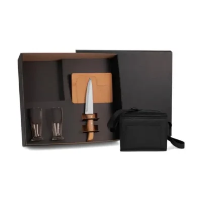 Kit para Churrasco com Copos e Bolsa Térmica - 5 pçs personalizado com logo