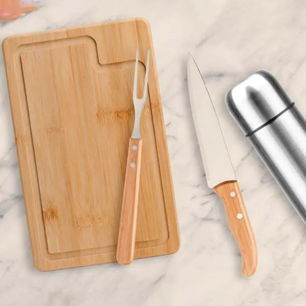 Kit para Churrasco com Garrafa Térmica - 5 pçs personalizada com logo - imagem 2