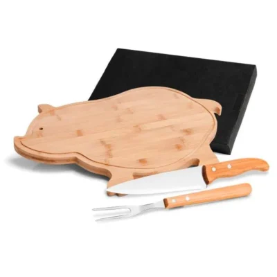 Conjunto para Cozinha em Bambu e Madeira e Inox - 3