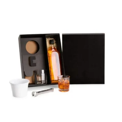 Kit para Drinks com Balde - Não Acompanha a Garrafa - 4 pçs personalizada com logo