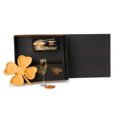 Kit Petisco e Champagne - 2 Kit para e champanhe