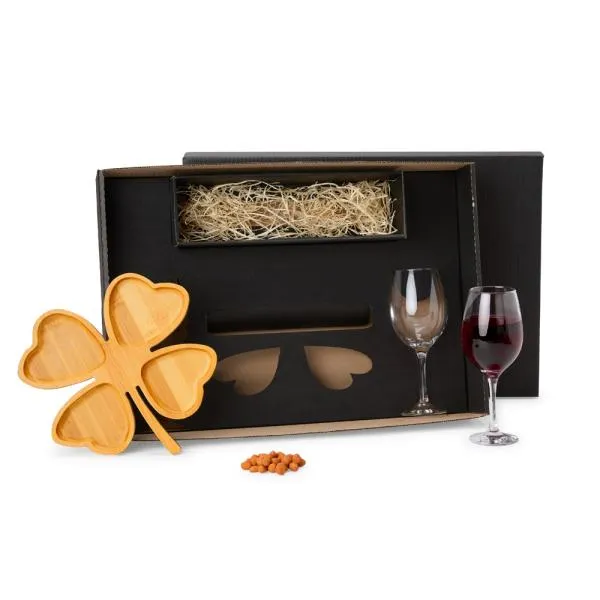 Kit Petisco e Vinho - 3 pçs - Não Acompanha Garrafa personalizada com logo - imagem 2