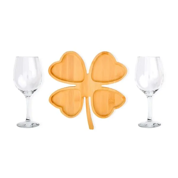 Kit Petisco e Vinho - 3 pçs - Não Acompanha Garrafa personalizada com logo - imagem 3