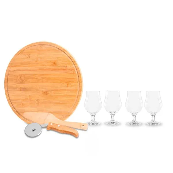 Kit Pizza e Cerveja - 7 pçs - 35cm - imagem 2