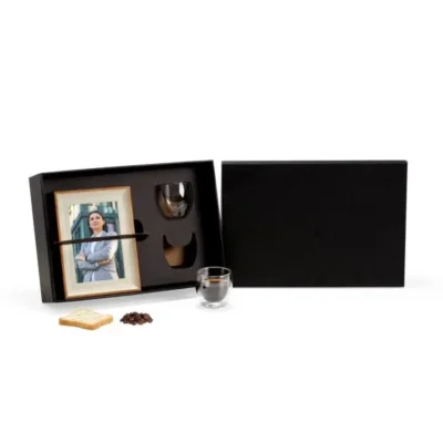 Kit Porta Retrato e Copos - 3 pçs personalizado com logo