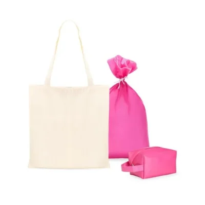 Kit Sacola e Ecobag e Necessaire - 2 pçs personalizada com logo