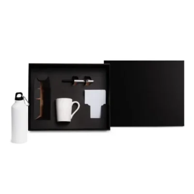 Kit Squeeze e Acessórios - Branco - 4 pçs personalizado com logo