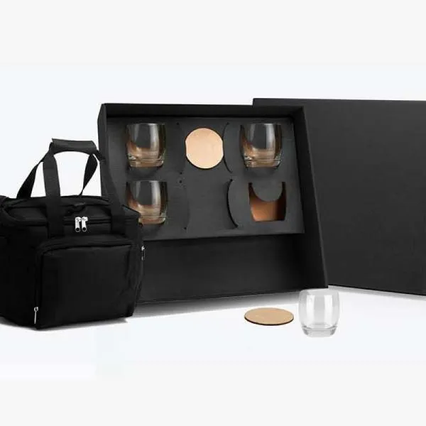 Kit Whisky com Bolsa Térmica - 9 pçs personalizada com logo - imagem 2
