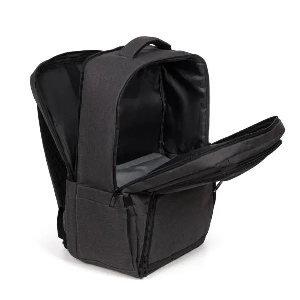 Mochila com Bolso Térmico em RPET - Cinza Escuro - 24 L personalizada com logo - imagem 2