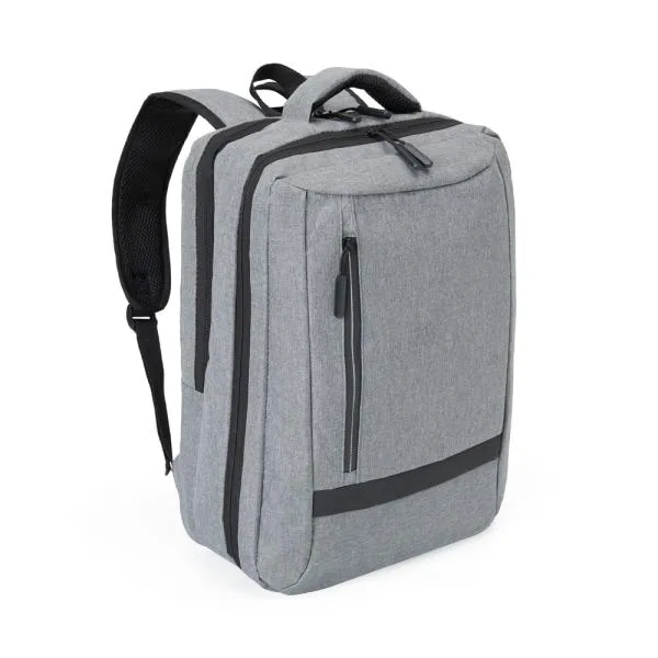 Mochila em Poliéster 300d - Melange Cinza - 18 L personalizada com logo - imagem 2