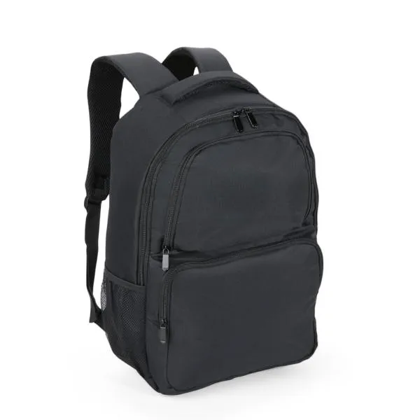 Mochila em Polyester 600d - 28 L - Preta personalizada com logo - imagem 2