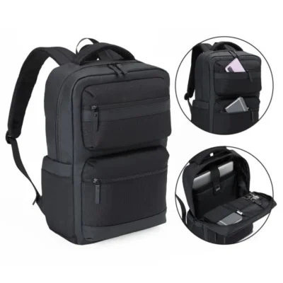 Mochila em Polyester e PU personalizada com logo