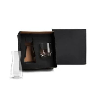 Moringa de Vidro com Copo - 500ml / 290ml personalizado com logo