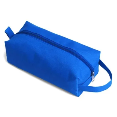 Necessaire em Nylon 600 com Alça - Azul personalizada com logo