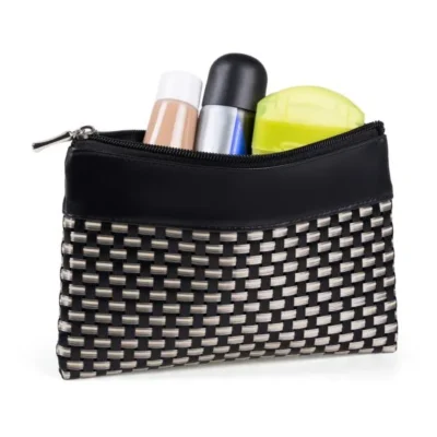 Necessaire em PVC e Material Sintético personalizada com logo