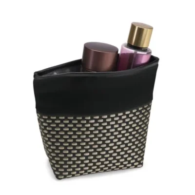 Necessaire em PVC e Material Sintético com alça em e PVC na cor personalizada com logo