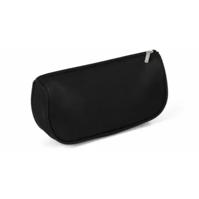 Necessaire Preta em Microfibra personalizada com logo