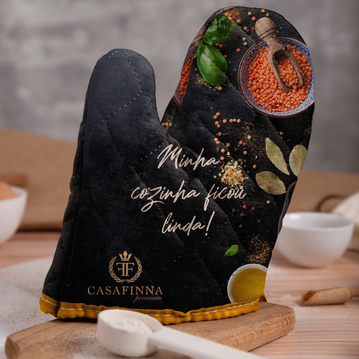 Luva de Forno Personalizada com Manta R1