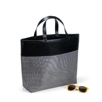 Sacola de Praia e Piquenique em PVC e Material Sintético personalizada com logo