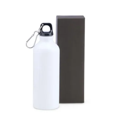 Squeeze em Alumínio Branco - 500ml personalizado com logo
