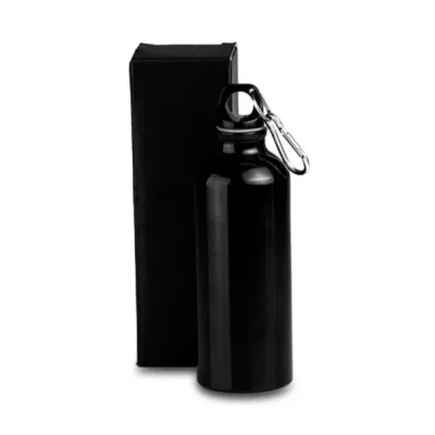 Squeeze em Alumínio Preto - 500ml personalizado com logo